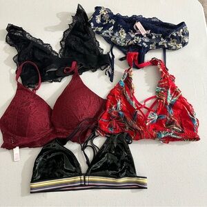 Victoria secret bundle 4 bralettes 1 lingerie gutter new